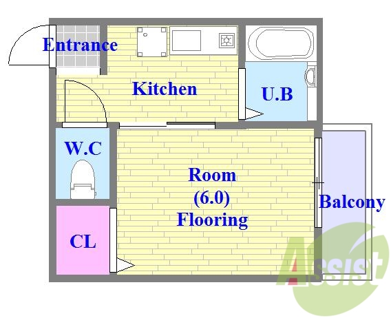 1階の間取り図