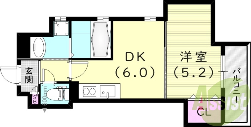 2階の間取り図
