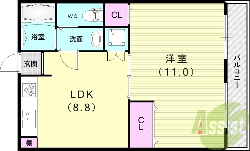 2階の間取り図