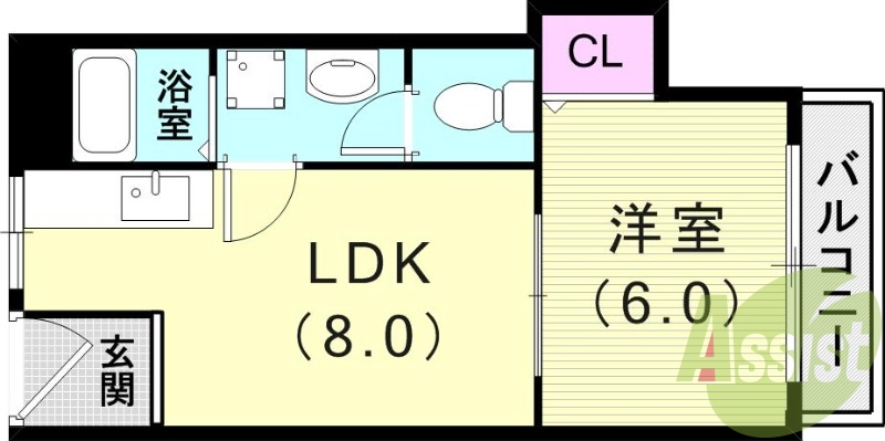1階の間取り図