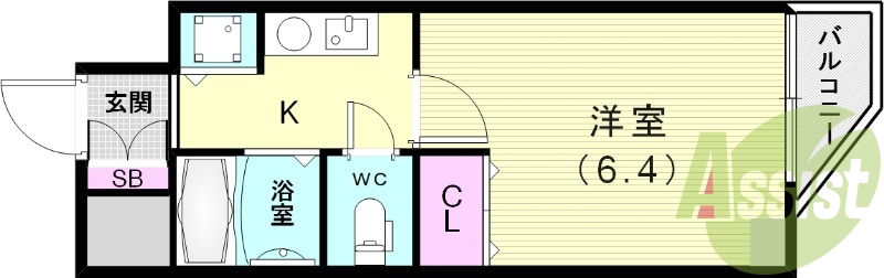 5階の間取り図