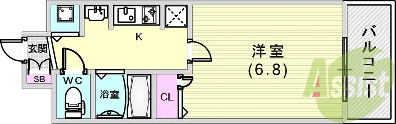 4階の間取り図