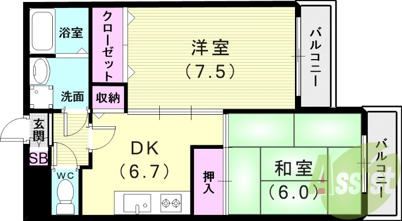 3階の間取り図