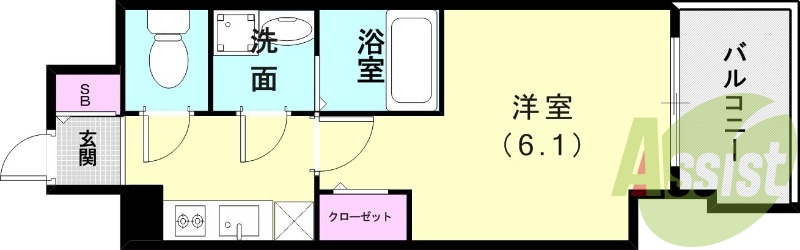 8階の間取り図