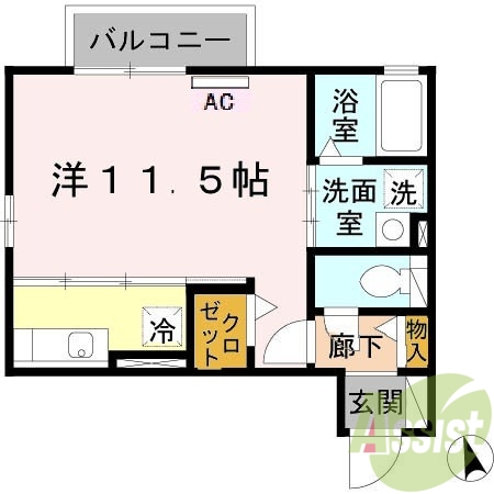 2階の間取り図