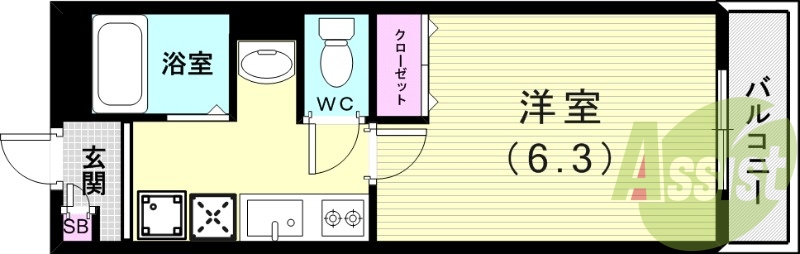 1階の間取り図
