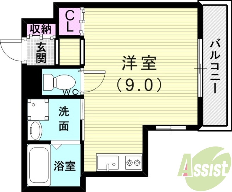 1階の間取り図