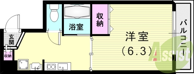 3階の間取り図