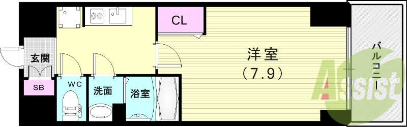 2階の間取り図