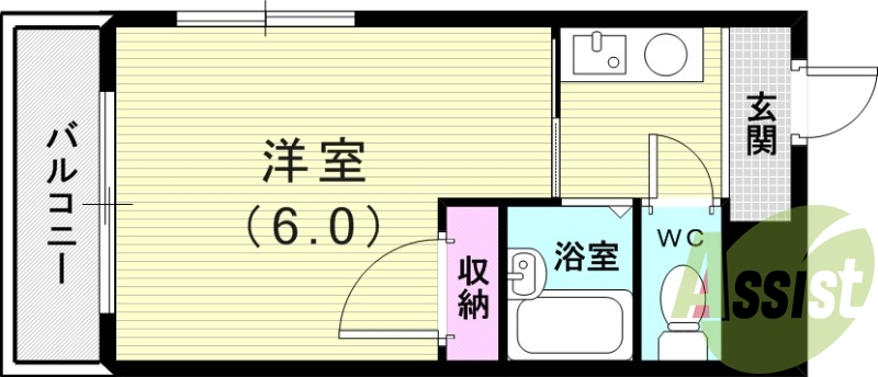 2階の間取り図
