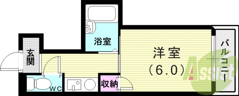 2階の間取り図