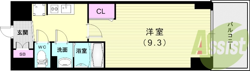 9階の間取り図