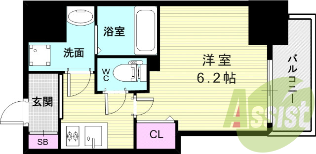 4階の間取り図