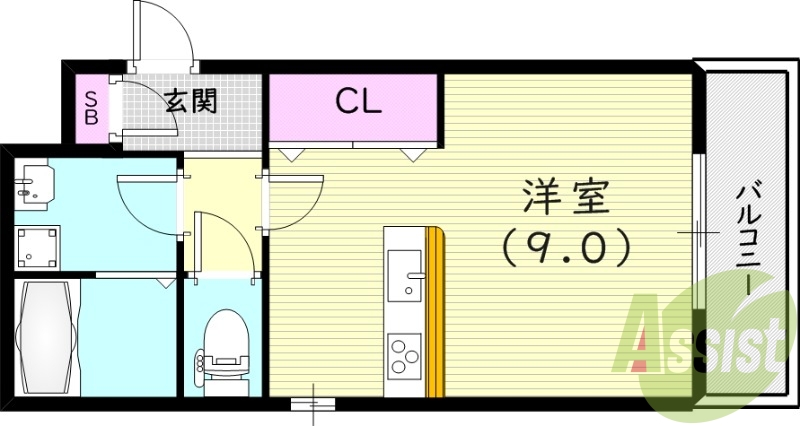 1階の間取り図