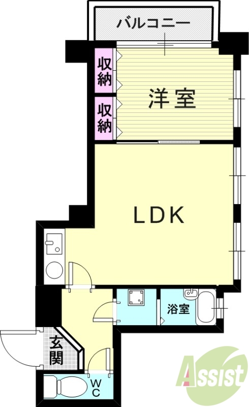 8階の間取り図