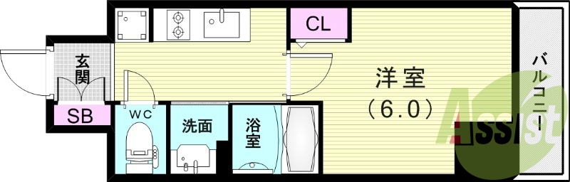 7階の間取り図
