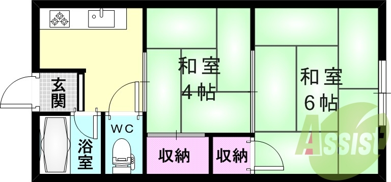 4階の間取り図