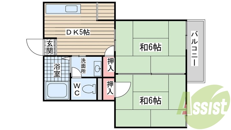 2階の間取り図