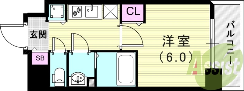 6階の間取り図