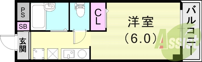 1階の間取り図