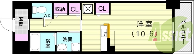 1階の間取り図