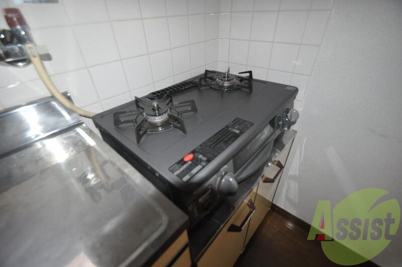 2口コンロついてます 2口コンロついてます