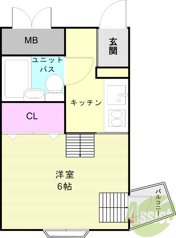 1階の間取り図