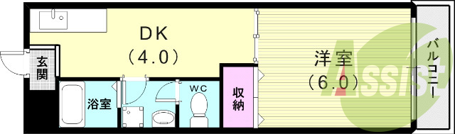 2階の間取り図
