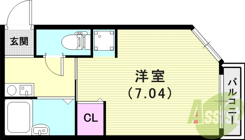 2階の間取り図