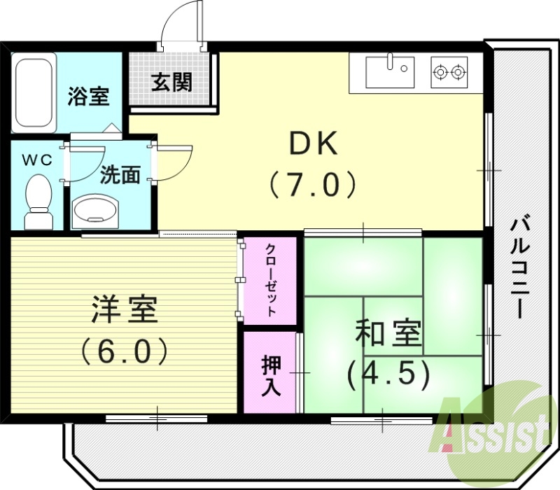 1階の間取り図