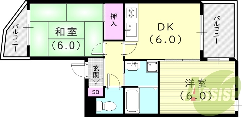 5階の間取り図