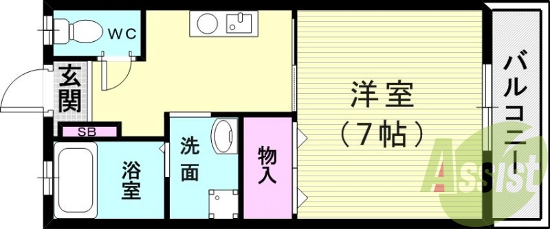 1階の間取り図