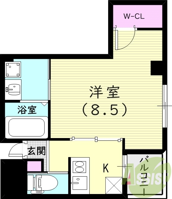 2階の間取り図