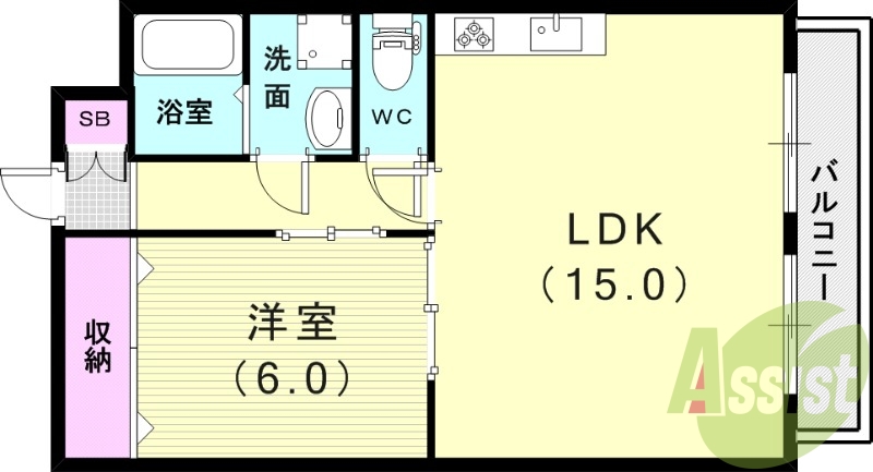 4階の間取り図