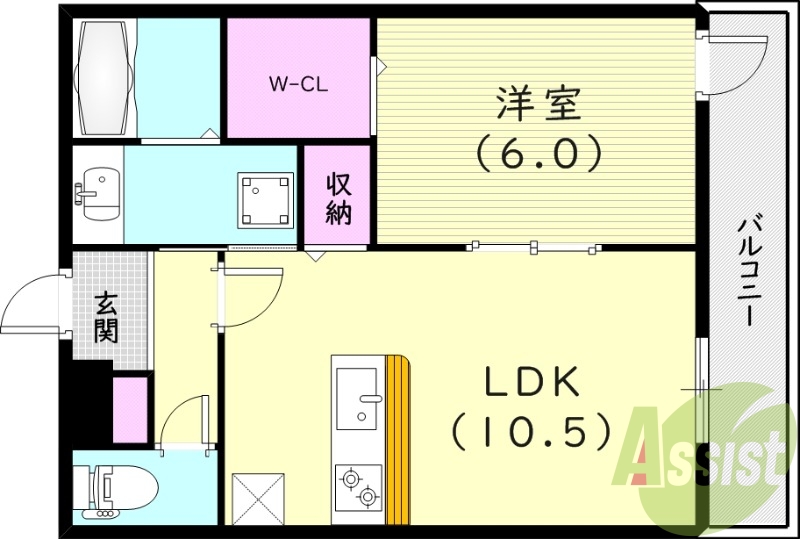 1階の間取り図