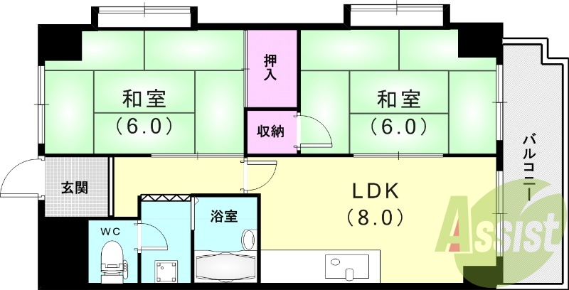 5階の間取り図