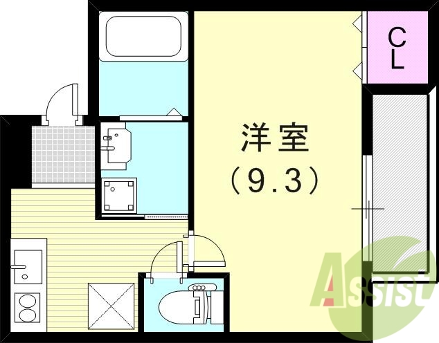 1階の間取り図