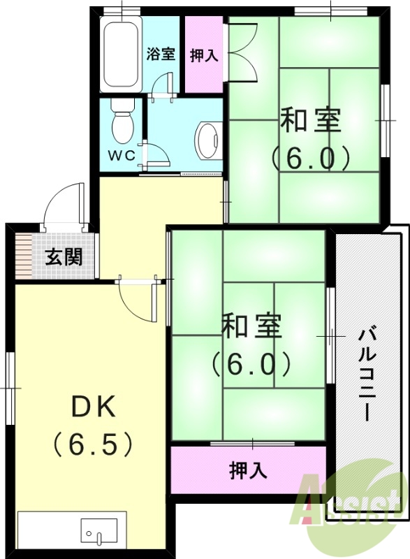 4階の間取り図