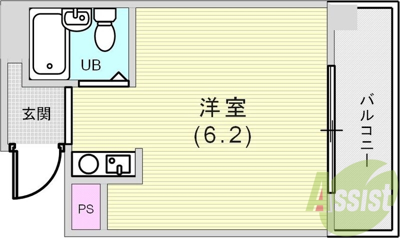 シンプルな間取りです。