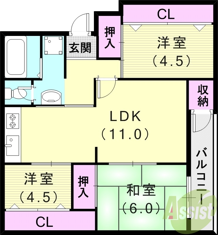 5階の間取り図