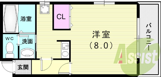 1階の間取り図