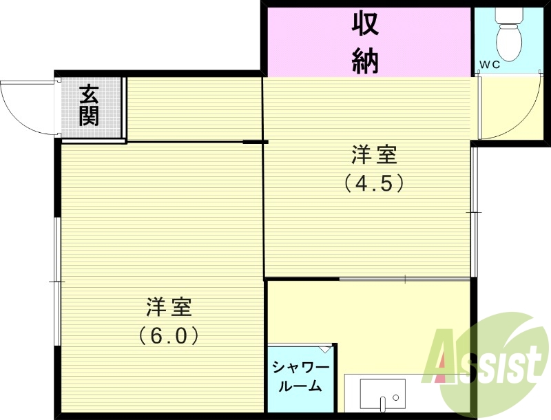 1階の間取り図