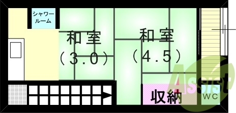 2階の間取り図