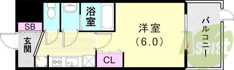 1階の間取り図