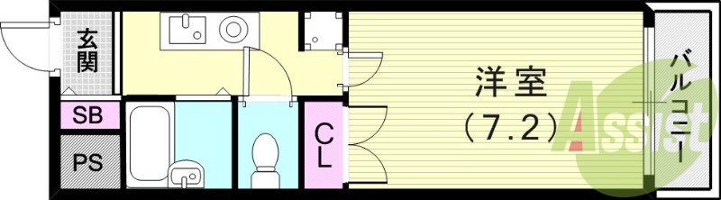 2階の間取り図
