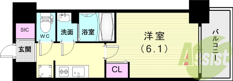 2階の間取り図