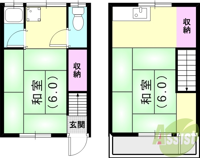 1階の間取り図