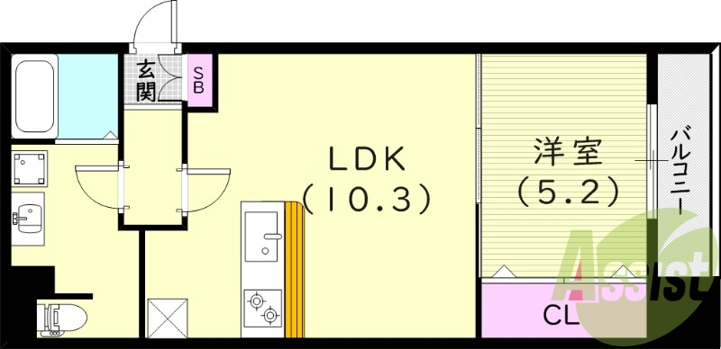 2階の間取り図