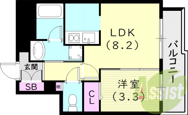 2階の間取り図