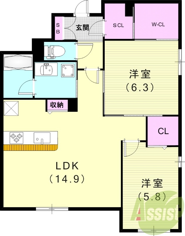 3階の間取り図